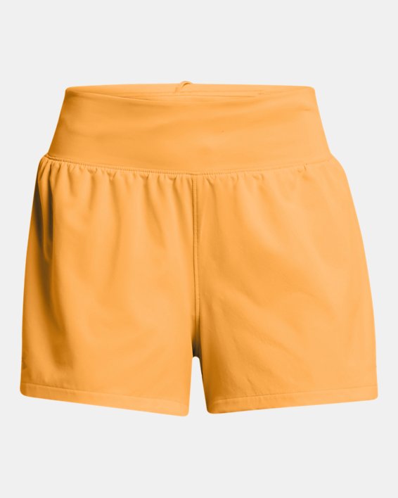 Women's UA Run Stamina 3'' Shorts, Orange, pdpMainDesktop image number 5